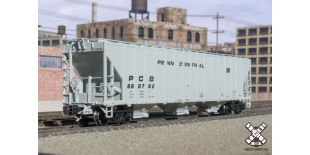 Rivet Counter N Scale PS-4785 Covered Hopper, Penn Central/Gray/PCB (R2) by ScaleTrains.com