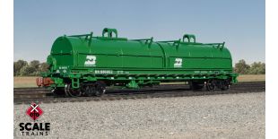 Rivet Counter N Scale Thrall 48' 2-Hood Coil Steel Car, Burlington Northern/Cascade Green
