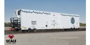 Rivet Counter N Scale Trinity 82' 7883 Mechanical Reefer, BNSF/Roofline Icicles/Early Thermo King with Multi-Color Lettering