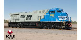 Rivet Counter HO Scale GE AC44C6M, Norfolk Southern/“Sonic Bonnet”/Blue Mane/NS #4000