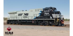 Rivet Counter HO Scale GE AC44C6M, Norfolk Southern/Black Mane/Blue Stripe/NS #4004