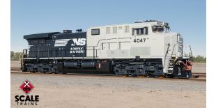 Rivet Counter HO Scale GE AC44C6M, Norfolk Southern/Horsehead/Primer Cab/NS #4047