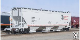 Operator HO Scale Gunderson 5188cf Covered Hopper, Canadian Pacific/Beaver (R3) by ScaleTrains.com