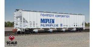 Rivet Counter N Scale Pullman-Standard 5820 Covered Hopper, Pullman Leasing/Novamont/PLCX