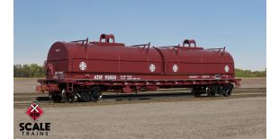  Rivet Counter HO Scale Thrall 48' 2-Hood Coil Steel Car, Santa Fe