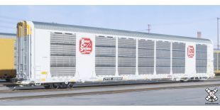 Rivet Counter HO Scale Gunderson Multi-Max Autorack, Kansas City Southern/White/CTTX (R1) by ScaleTrains.com