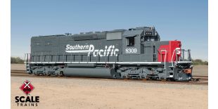 Rivet Counter HO Scale EMD SD40T-2, Southern Pacific/Speed Lettering with Ditch Lights/123" Snoot Nose