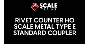 Rivet Counter HO Scale Metal Type E Standard Coupler 
