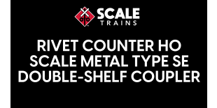 Rivet Counter HO Scale Metal Type SE Double-Shelf Coupler 