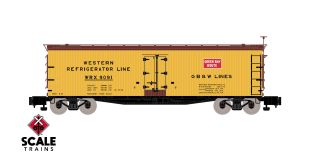 S-Helper S Scale ACF 40' Wood Reefer, Western Refrigerator Lines/WRX