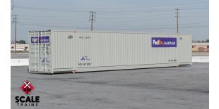 Operator N Scale CIMC 53’ Corrugated Dry Container, FedEx/Color Logo