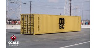 Operator HO Scale CIMC 40’ Modern Angled Container, MSC