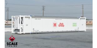 Operator HO Scale CIMC 53’ Reefer Container, Hub Group/HGIU