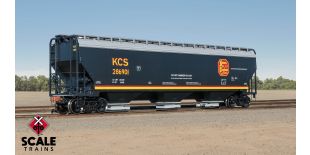 Operator HO Scale Gunderson 5188 Covered Hopper, Kansas City Southern/Belle
