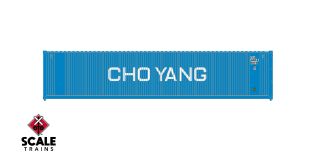 Operator HO Scale 40’ Square Corrugation Container, Cho Yang