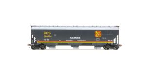 Rivet Counter N Scale Gunderson 5188 Covered Hopper, Kansas City Southern/Belle