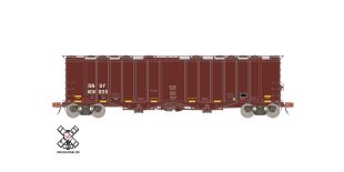 Rivet Counter HO Scale GATC 4180 Airslide Covered Hopper, BNSF/Buffer Service (R2) by ScaleTrains.com