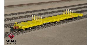 Rivet Counter N Scale BSC F68BH Finger Rack Flatcar, TTX/Red Logo/TTJX