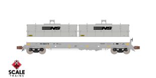 Rivet Counter N Scale Thrall 48' 2-Hood Coil Steel Car, Norfolk Southern/Large Thoroughbred Logo