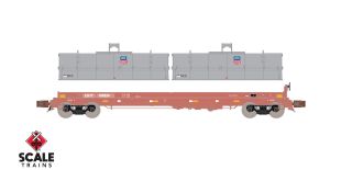 Rivet Counter N Scale Thrall 48' 2-Hood Coil Steel Car, CHTT/Distressed/Union Pacific Hoods