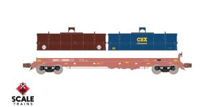 Rivet Counter N Scale Thrall 48' 2-Hood Coil Steel Car, CHTT/Distressed/ATSF and CSX Hoods