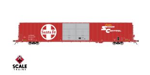 Rivet Counter HO Scale Thrall 86' High-Cube Double-Plug-Door Boxcar, Santa Fe/ATSF