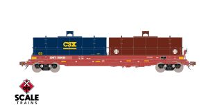Rivet Counter HO Scale Thrall 2-Hood Coil Steel Car, CHTT/ex-CTRN Patched/ATSF & CSX Hoods