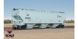 Rivet Counter HO Scale Gunderson 5188 Covered Hopper, Union Pacific/Gray