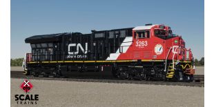 Rivet Counter N Scale GE ET44AC, Canadian National/Aboriginal Affairs/White Cab Roof