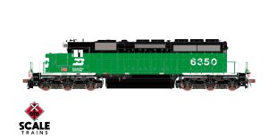 Rivet Counter HO Scale EMD SD40-2, Burlington Northern/White Face/Ditch Lights