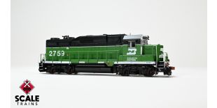 Rivet Counter HO Scale EMD GP39E, Burlington Northern/White Face/Strobe Lights
