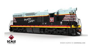 Rivet Counter HO Scale EMD SD7, Chicago Burlington & Quincy/Blackbird/As Delivered