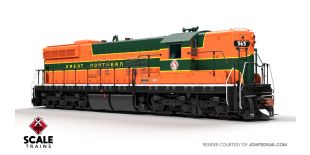 Rivet Counter HO Scale EMD SD7, Great Northern/Empire Builder/As Delivered