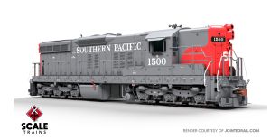 Rivet Counter HO Scale EMD SD7R, Southern Pacific/Bloody Nose