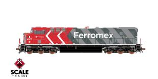 Rivet Counter HO Scale GE ES44AC, Ferromex/Zebra