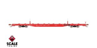 Rivet Counter HypoTypical HO Scale BSC F68BH Finger Rack Flatcar, Santa Fe/Red