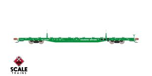 Rivet Counter HypoTypical HO Scale BSC F68BH Finger Rack Flatcar, Burlington Northern/Green