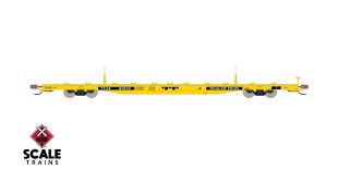 Rivet Counter HypoTypical HO Scale BSC F68BH Finger Rack Flatcar, Trailer Train/Yellow/TT Logo