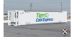 Operator N Scale CIMC 53’ Reefer Container, Tiger Cool Express