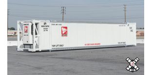 Operator N Scale CIMC 53’ Reefer Container, White Arrow with Logo